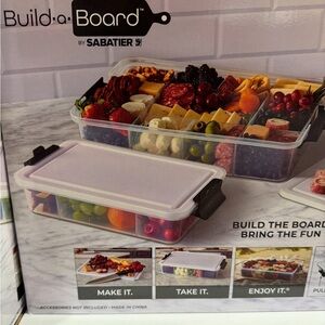 Sabatier Snacklebox 2-piece Food Storage Set with Cutting Board Lids
